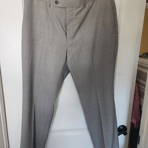 Calvin Klein Men's Light Gray Suit Pants
